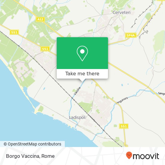 Borgo Vaccina map