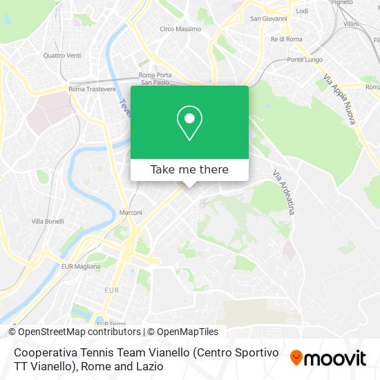 Cooperativa Tennis Team Vianello (Centro Sportivo TT Vianello) map