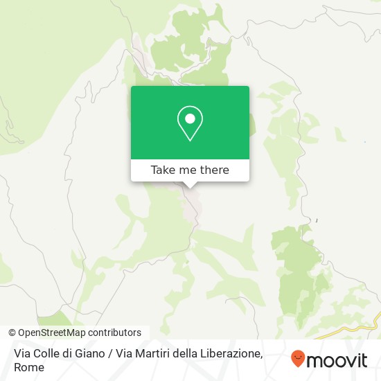 Via Colle di Giano / Via Martiri della Liberazione map