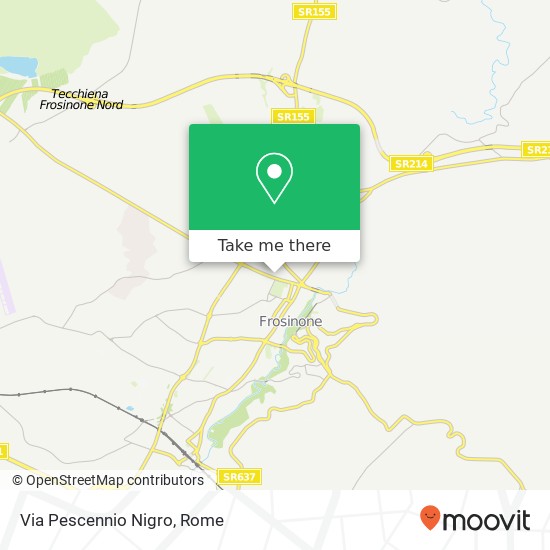 Via Pescennio Nigro map