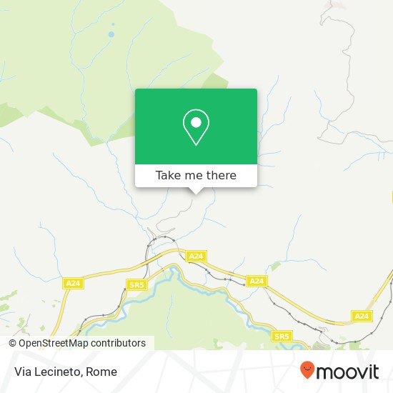 Via Lecineto map