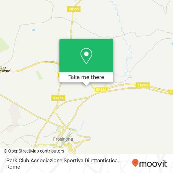 Park Club Associazione Sportiva Dilettantistica map