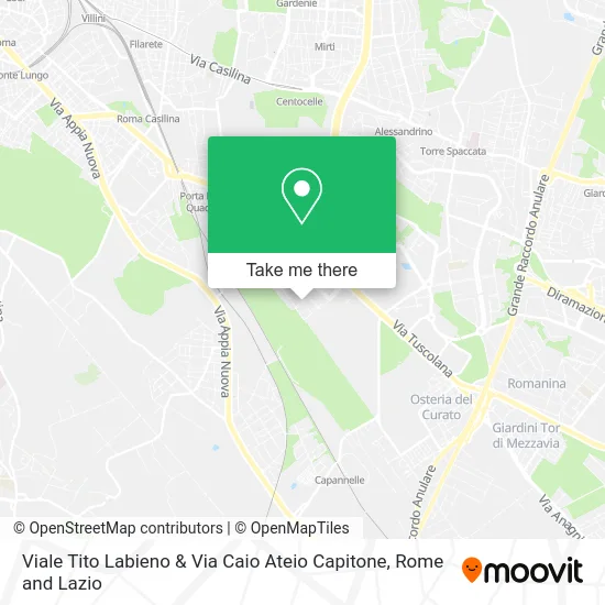 Viale Tito Labieno & Via Caio Ateio Capitone map