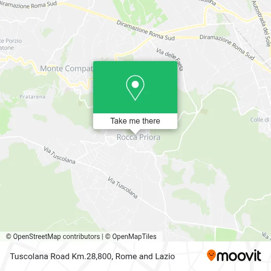 Tuscolana Road Km.28,800 map