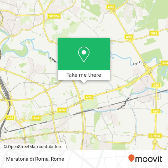 Maratona di Roma map