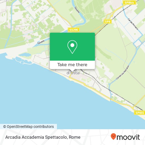 Arcadia Accademia Spettacolo map