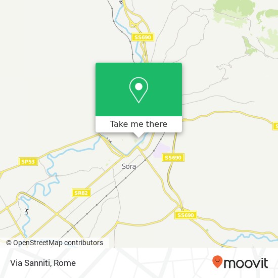 Via Sanniti map