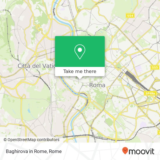 Baghirova in Rome map