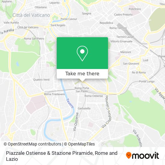 Piazzale Ostiense & Stazione Piramide map