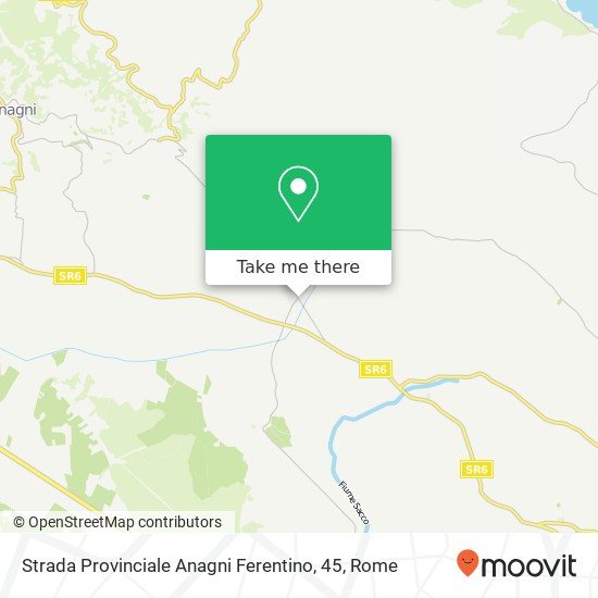 Strada Provinciale Anagni Ferentino, 45 map