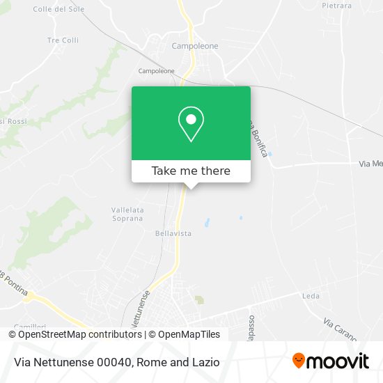 Via Nettunense 00040 map