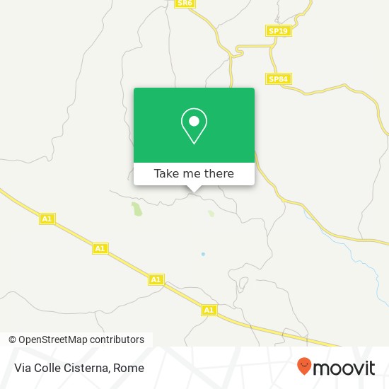Via Colle Cisterna map