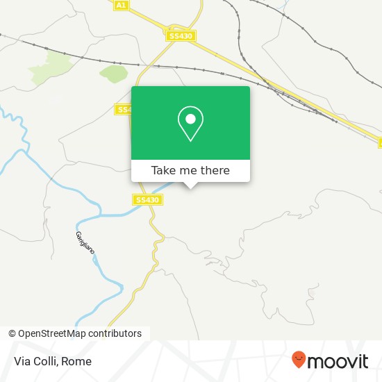 Via Colli map