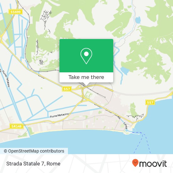 Strada Statale 7 map