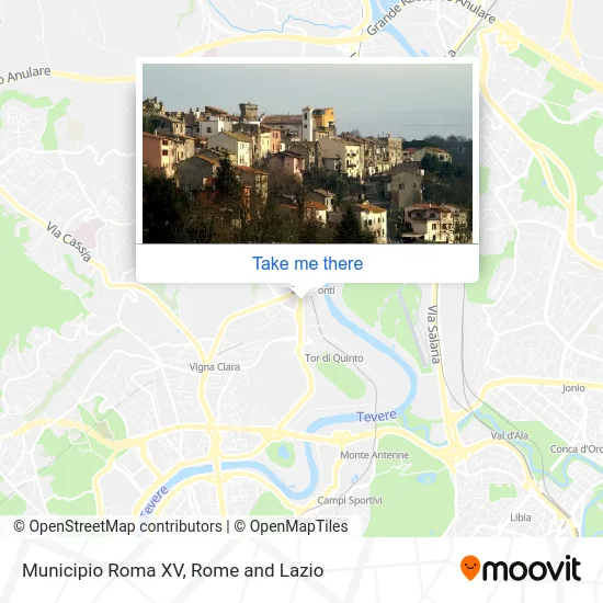 Rome Municipality XV map