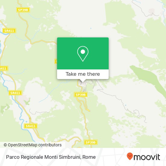 Parco Regionale Monti Simbruini map