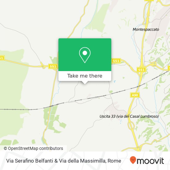 Via Serafino Belfanti & Via della Massimilla map