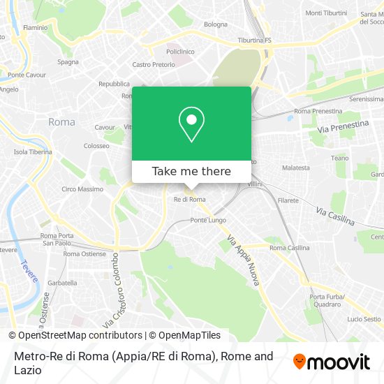 Metro-Re di Roma (Appia / RE di Roma) map