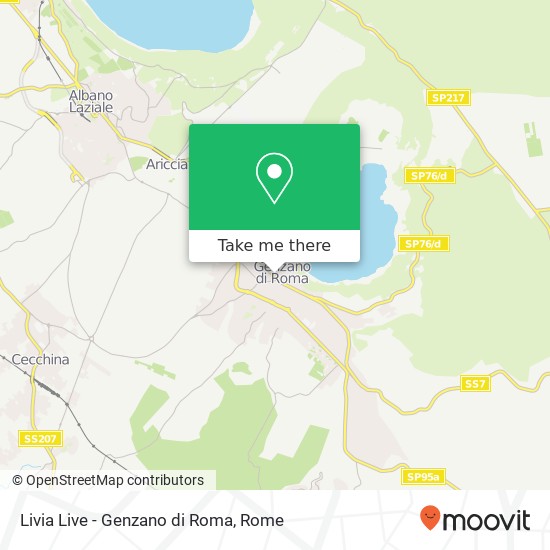Livia Live - Genzano di Roma map