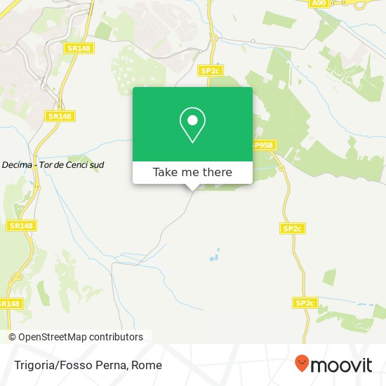 Trigoria/Fosso Perna map