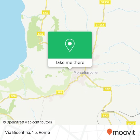 Via Bisentina, 15 map