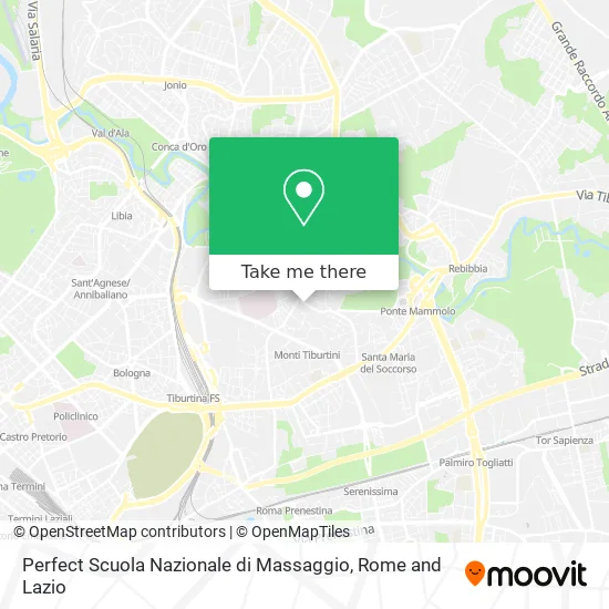 Perfect National Massage School map