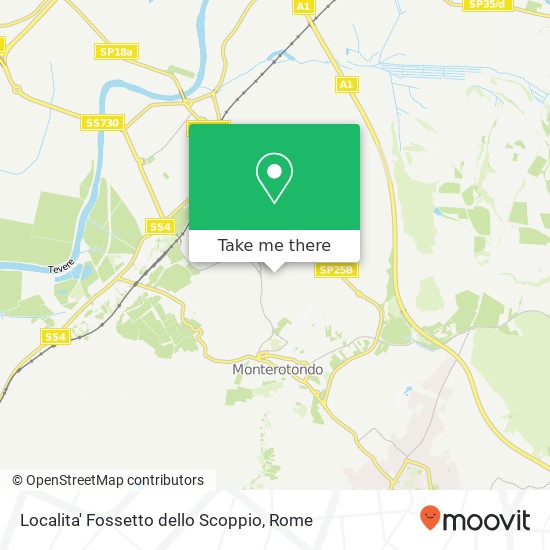 Localita' Fossetto dello Scoppio map