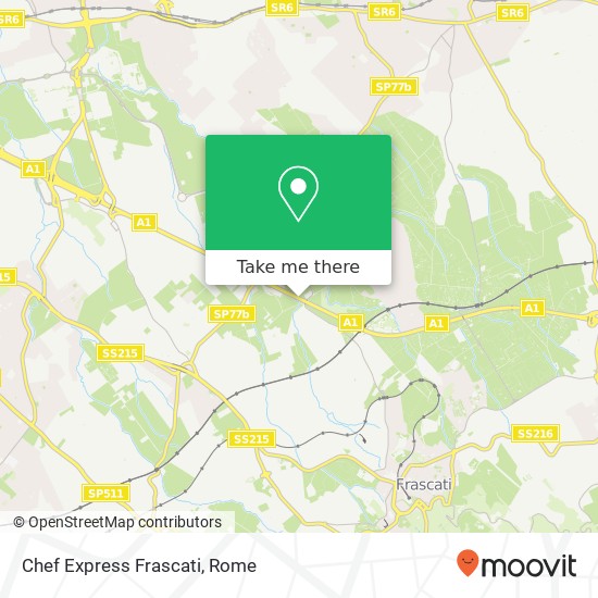 Chef Express Frascati map
