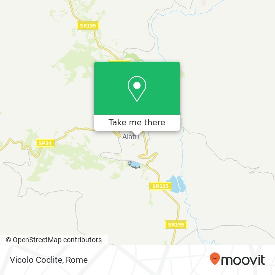 Vicolo Coclite map