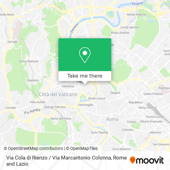 Via Cola di Rienzo / Via Marcantonio Colonna map