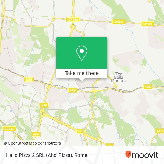 Hallo Pizza 2 SRL (Aho' Pizza) map