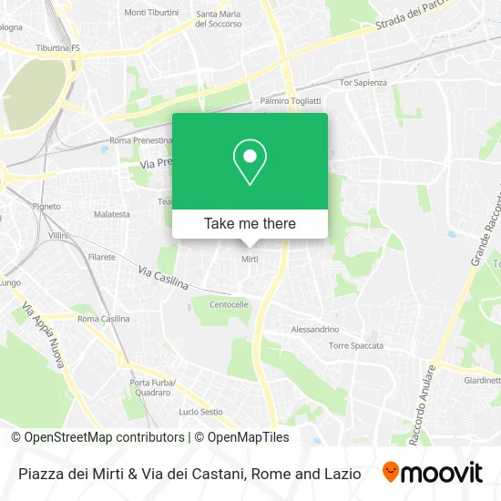 Myrtle Square & Chestnut Street map