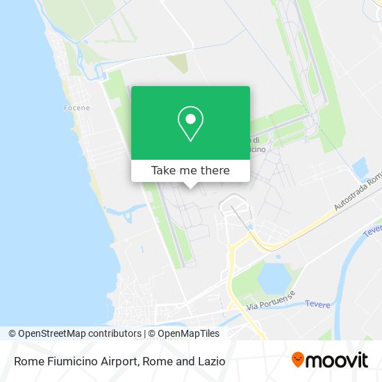 Rome Fiumicino Airport map