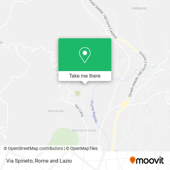 Via Spineto map