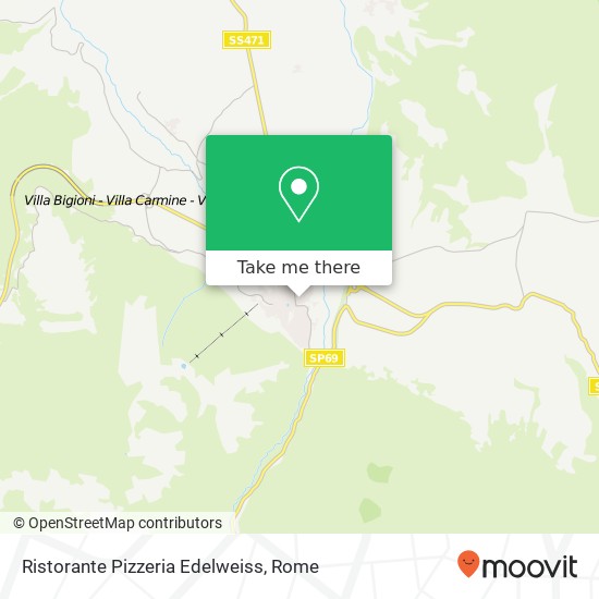 Ristorante Pizzeria Edelweiss map