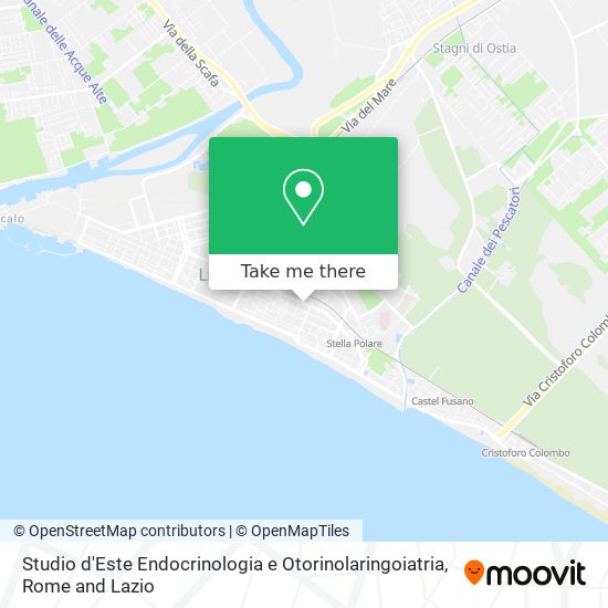 Studio d'Este Endocrinologia e Otorinolaringoiatria map