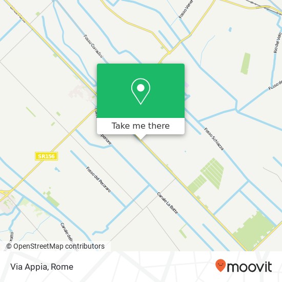 Via Appia map