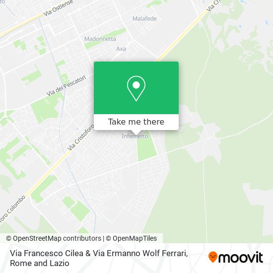 Via Francesco Cilea & Via Ermanno Wolf Ferrari map