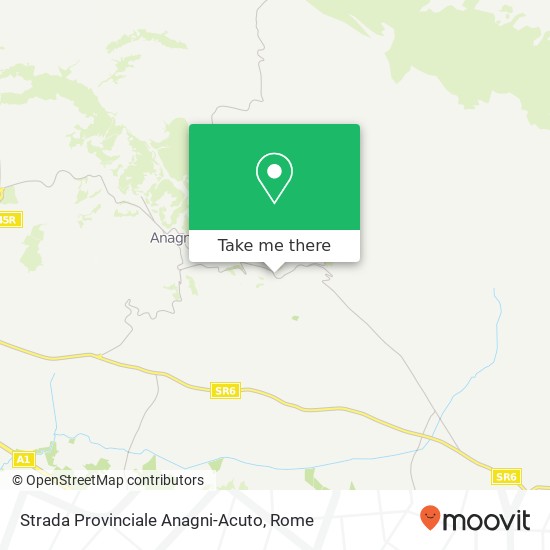Strada Provinciale Anagni-Acuto map