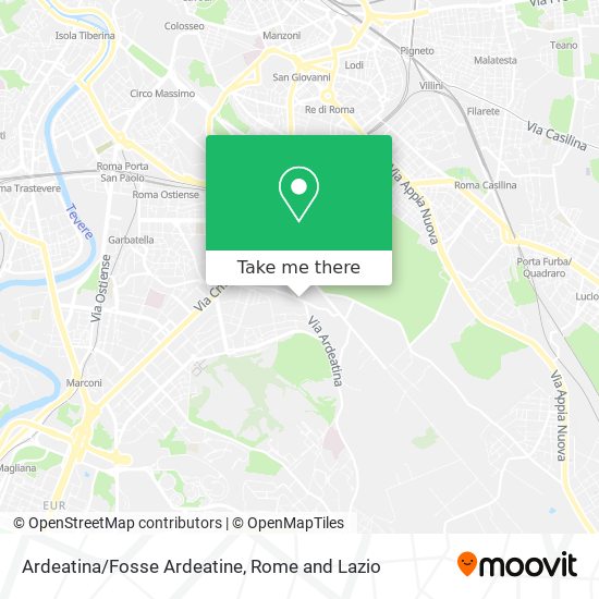 Ardeatina/Fosse Ardeatine map