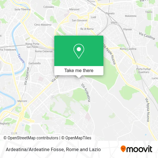 Ardeatina/Ardeatine Fosse map