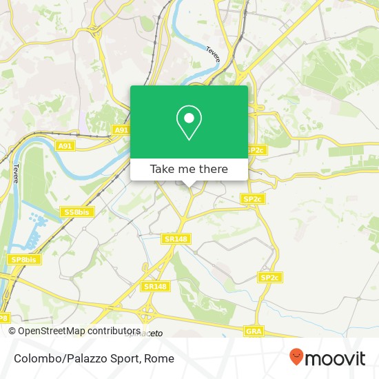 Colombo/Palazzo Sport map