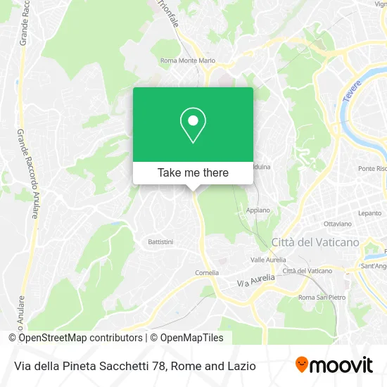 Via della Pineta Sacchetti 78 map
