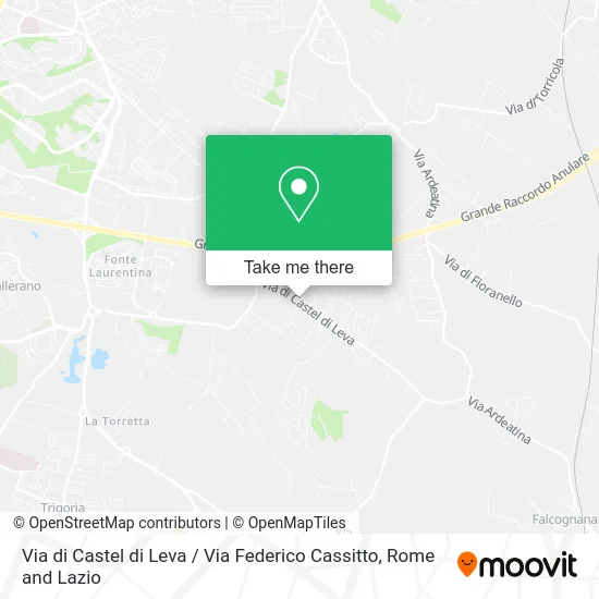 Castel di Leva Street / Federico Cassitto Street map