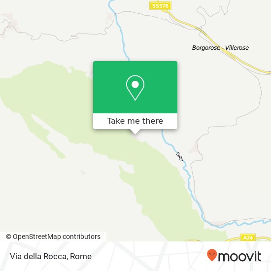 Via della Rocca map