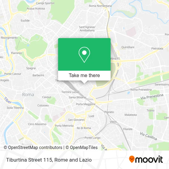 Tiburtina Street 115 map