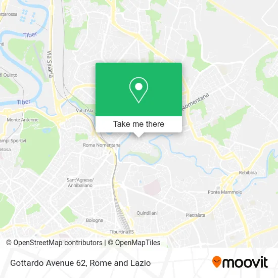 Gottardo Avenue 62 map