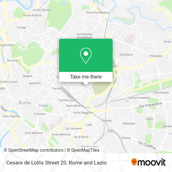 Cesare de Lollis Street 20 map