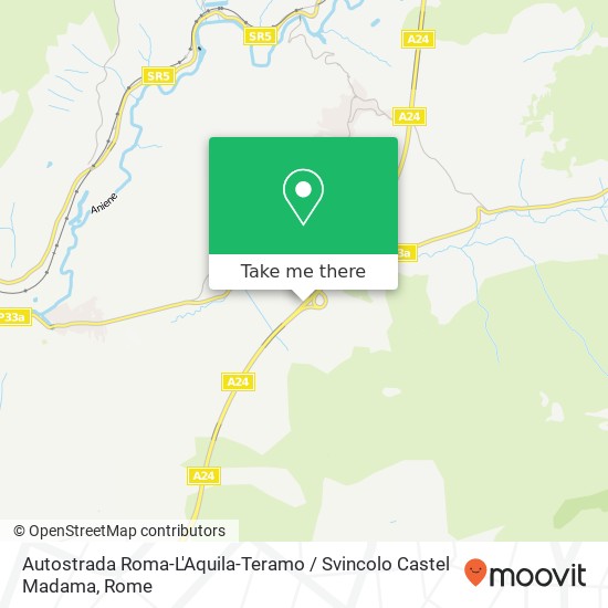 Autostrada Roma-L'Aquila-Teramo / Svincolo Castel Madama map