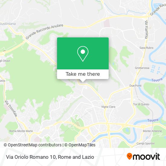 Via Oriolo Romano  10 map